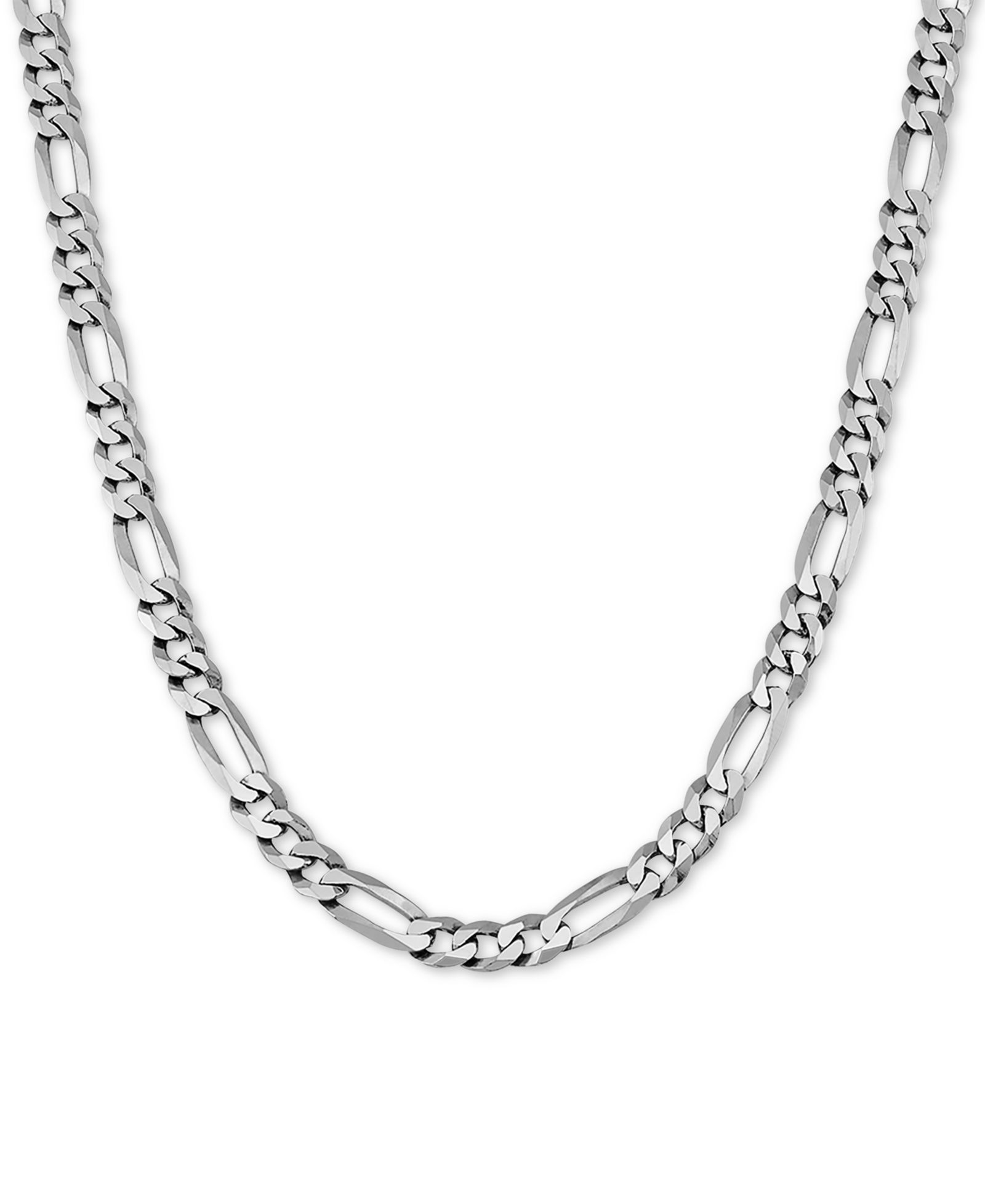 Цепочка Figaro Link 22" в 18k Gold-Plated Sterling Silver или Sterling Silver