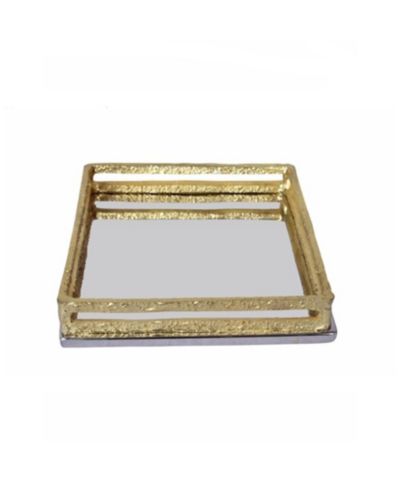 Квадратный держатель для салфеток Classic Touch Gold-Tone