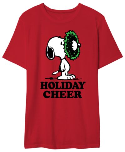 Мужская футболка с принтом Snoopy Holiday Cheer