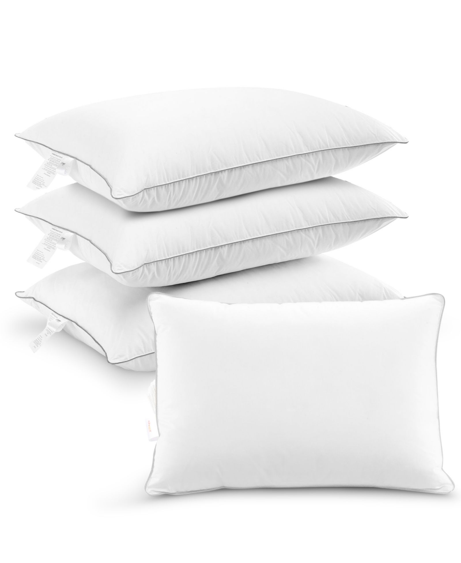 Cheer Collection Down Alternative 4-Pack Pillows, Standard