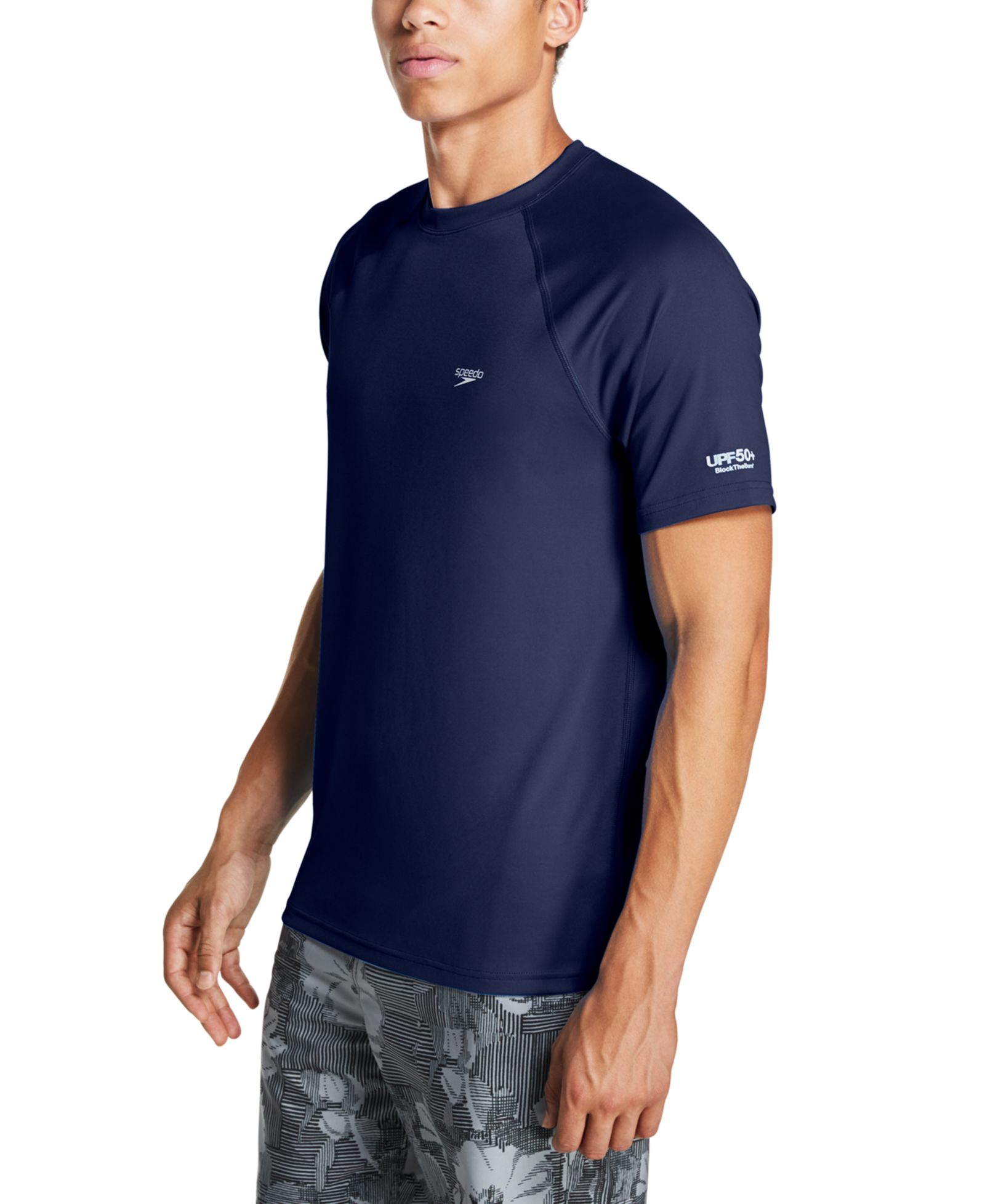 Speedo Men's Quick-Dry UPF 50+ Rash Guard