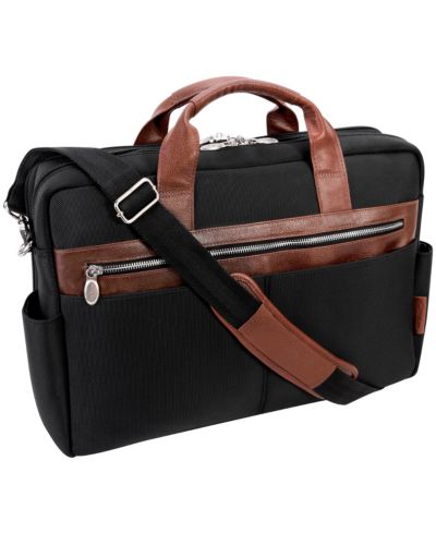 McKlein Southport 17" нейлоновый двухсекционный портфель для ноутбука и планшета