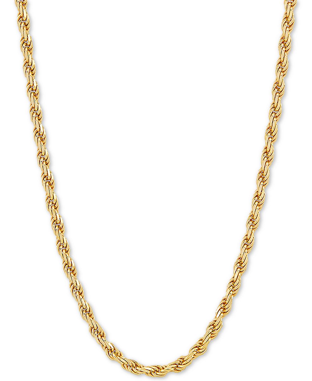 Цепочка-ожерелье Rope Link 24" 18k Gold-Plated Sterling Silver