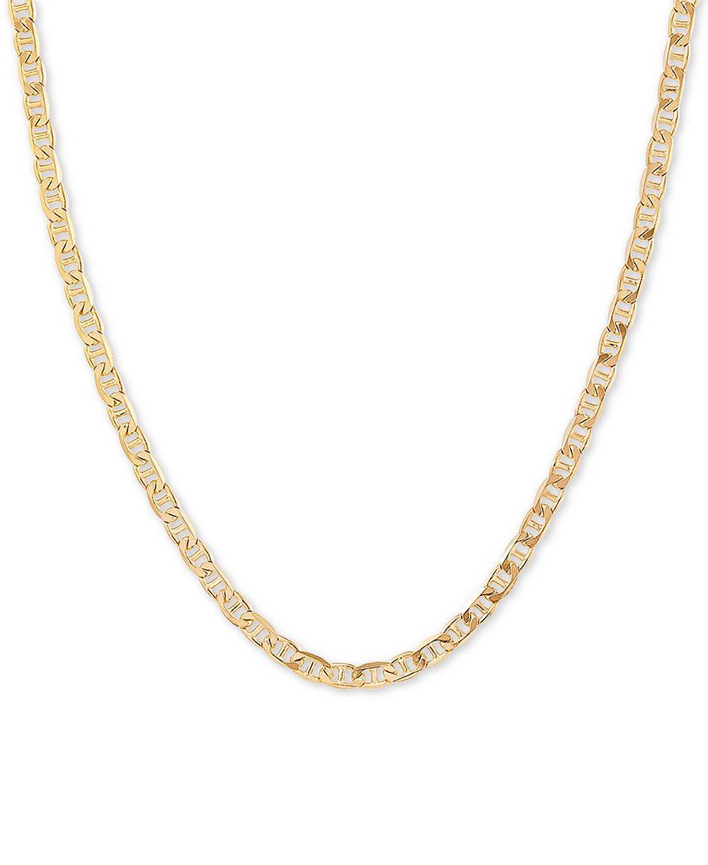 Цепочка Mariner Link 20" из стерлингового серебра с напылением 18k Gold