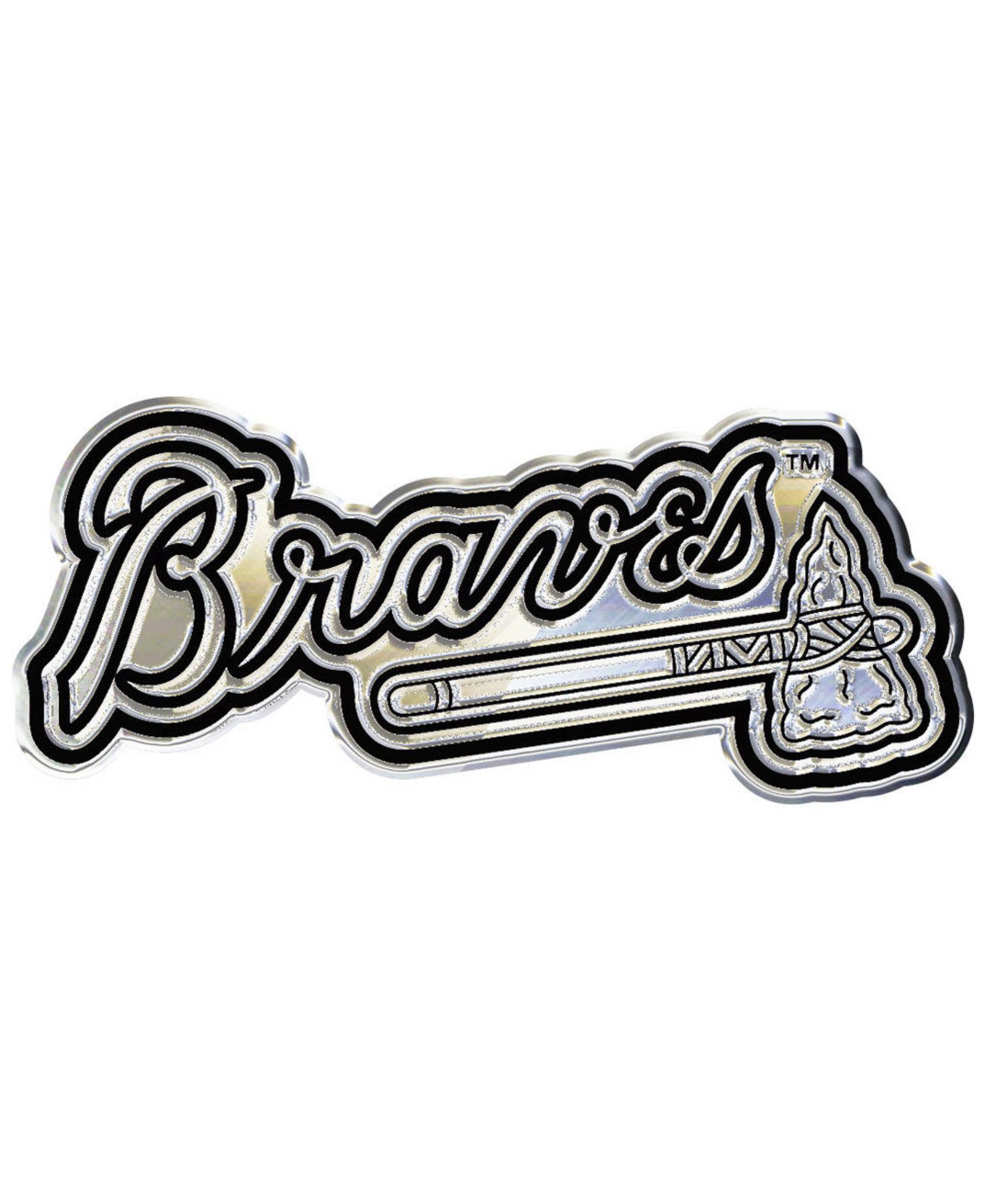 Stockdale Металлический автоэмблем Atlanta Braves