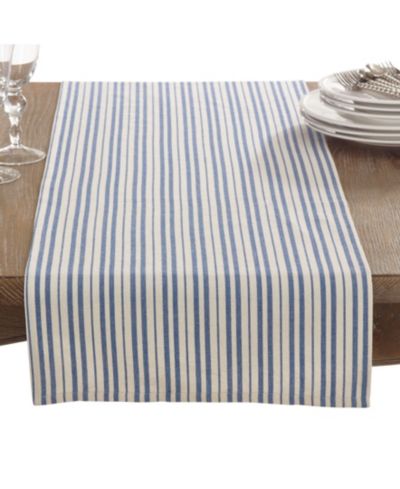 Saro Lifestyle Dauphine Collection Striped Design Table Runner