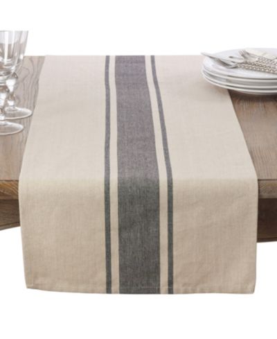 Saro Lifestyle Скатерть с полосатым дизайном Banded Design