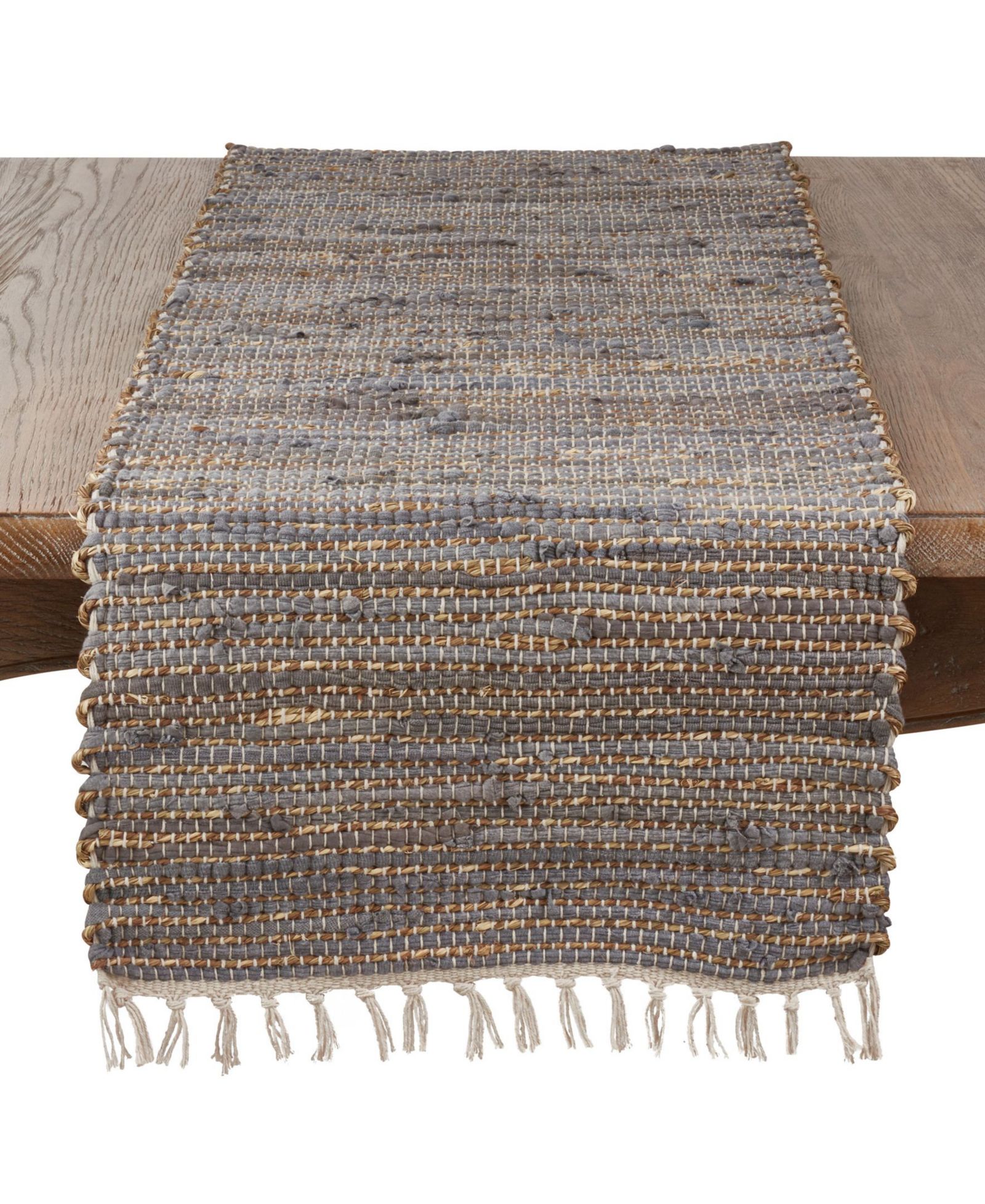 Дорожка на стол Saro Lifestyle Fringed Chindi Table Runner