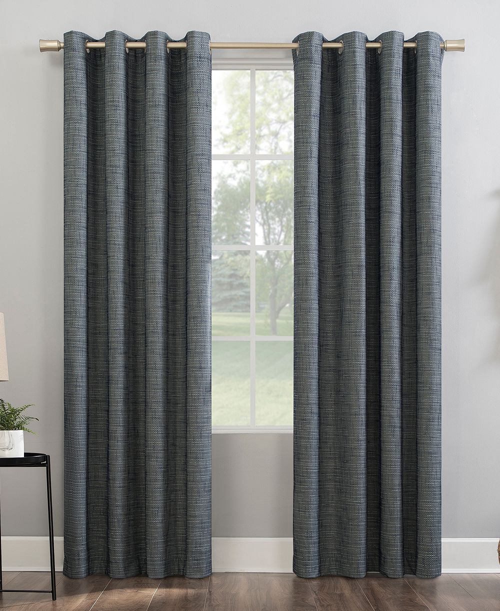Kline Burlap Weave Thermal Extreme 100% Blackout штора с люверсами