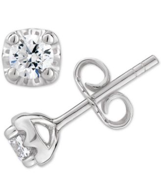 Macy's серьги с бриллиантами (1/2 ct. t.w.) из белого, желтого или розового золота 14k