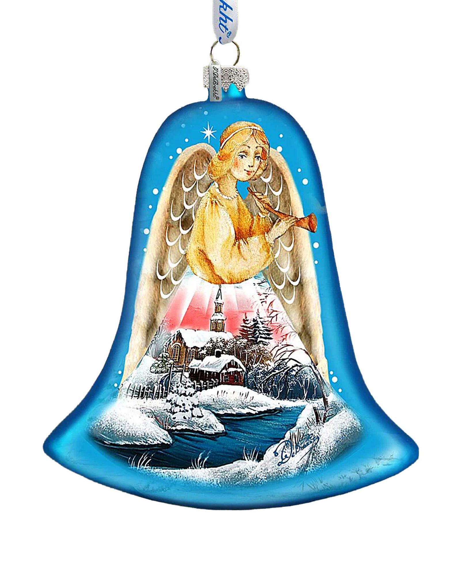 Стеклянное украшение G.DeBrekht Angel Bell