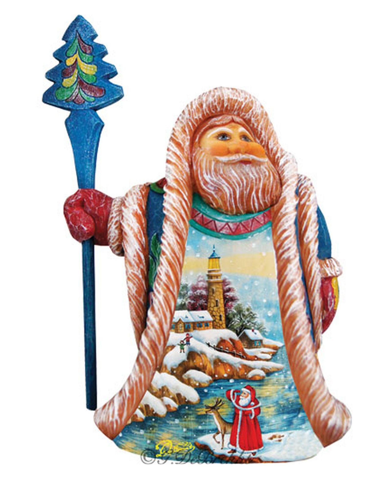 Лимитированная коллекционная фигурка G.DeBrekht Light House Holidays Regal Santa