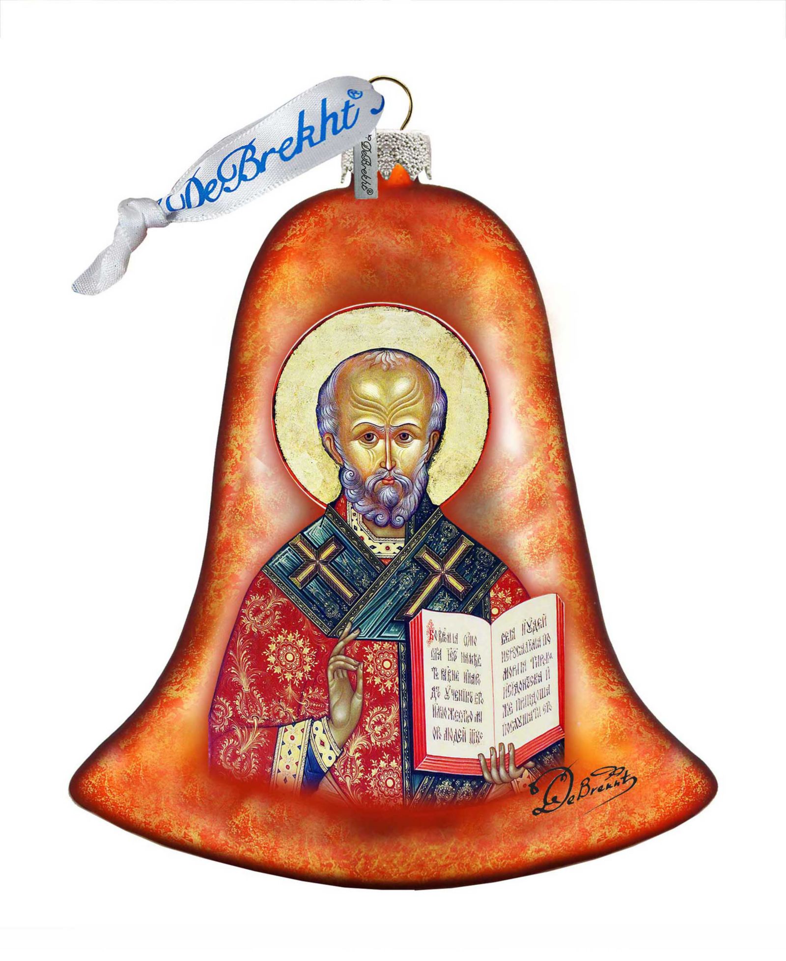 G.DeBrekht Стеклянное украшение Saint Nick Bell