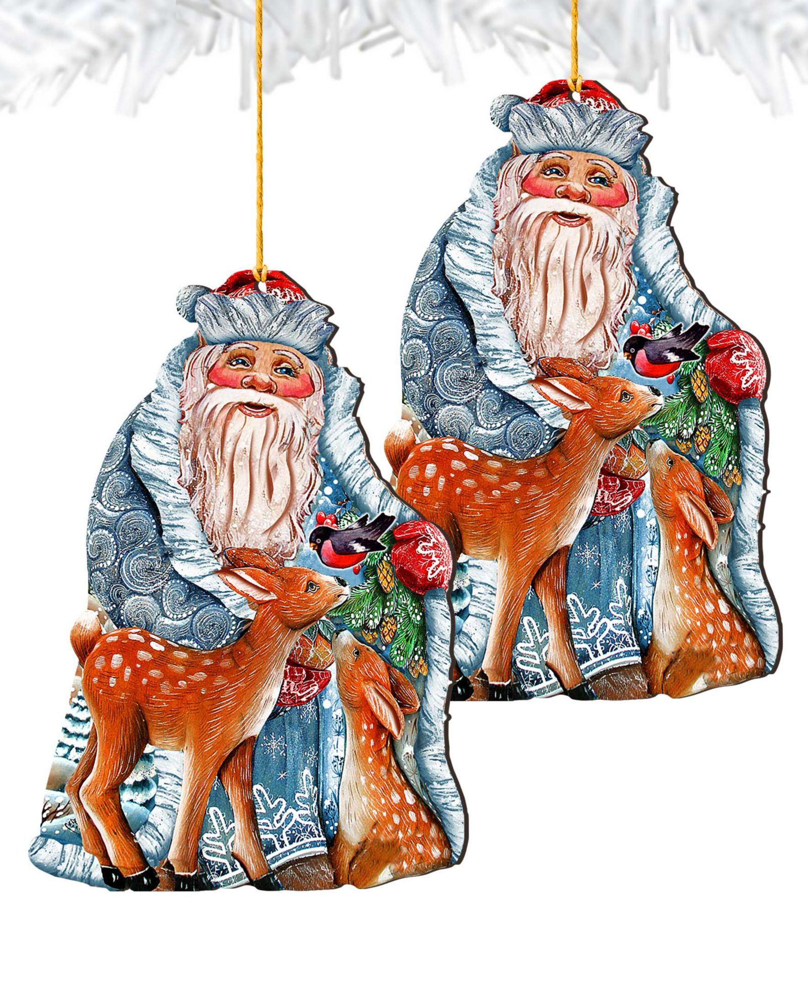 Рождественское украшение Designocracy Winter Treasure Wooden