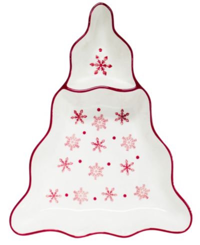 Euro Ceramica праздничное блюдо Winterfest Holiday