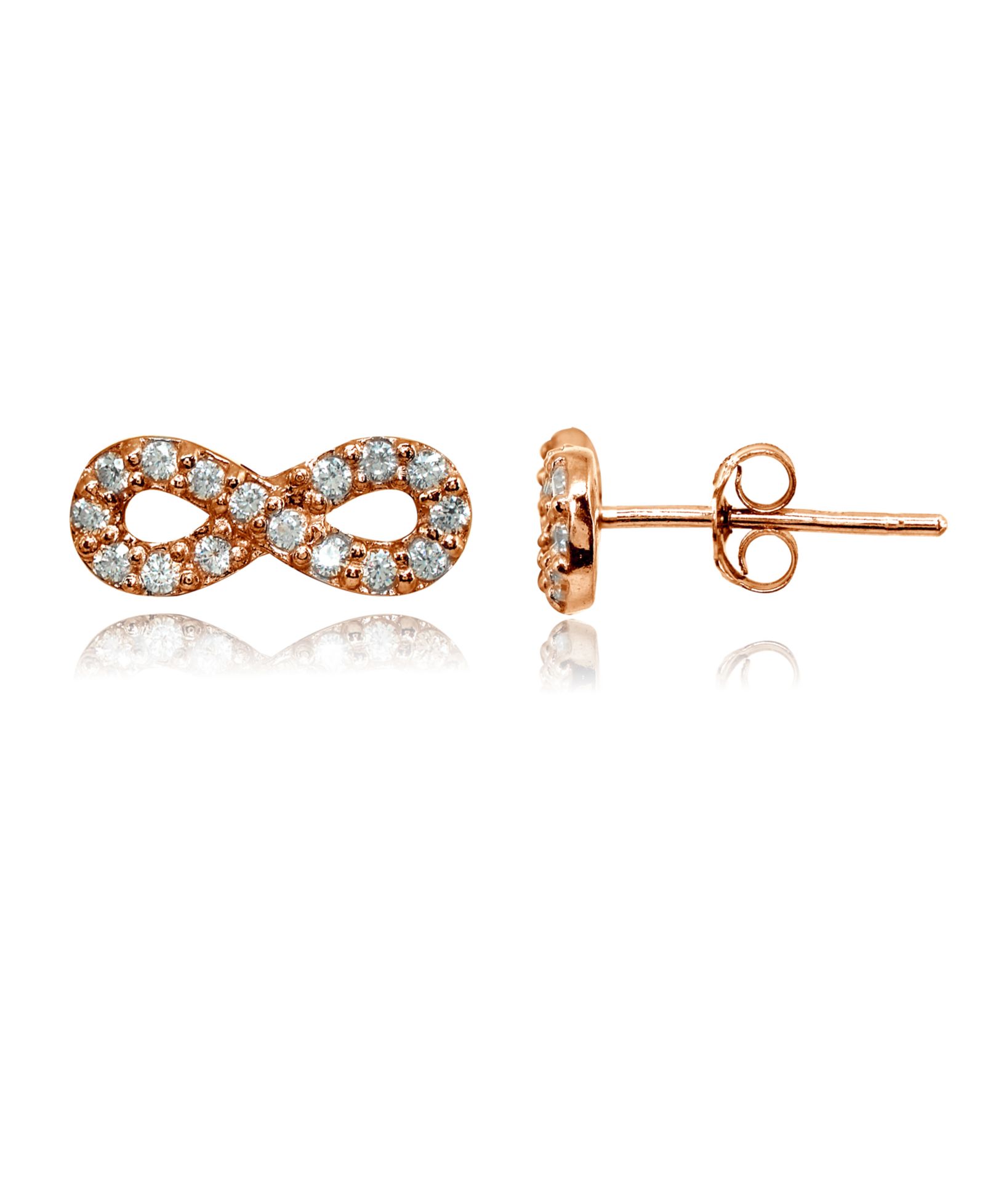 Серьги-гвоздики Giani Bernini Cubic Zirconia Infinity Symbol