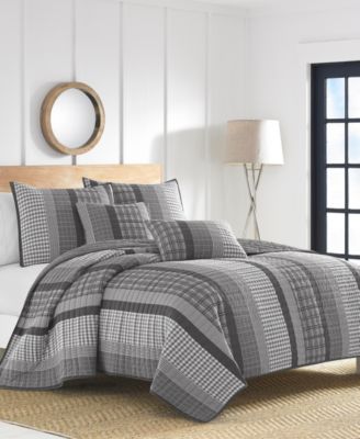 Комплект стеганого одеяла Nautica Gulf Shores, хлопок, 2 шт, Twin