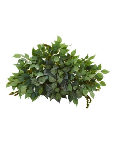 Искусственное растение Nearly Natural 20in. Mixed Ficus and Fittonia для полок