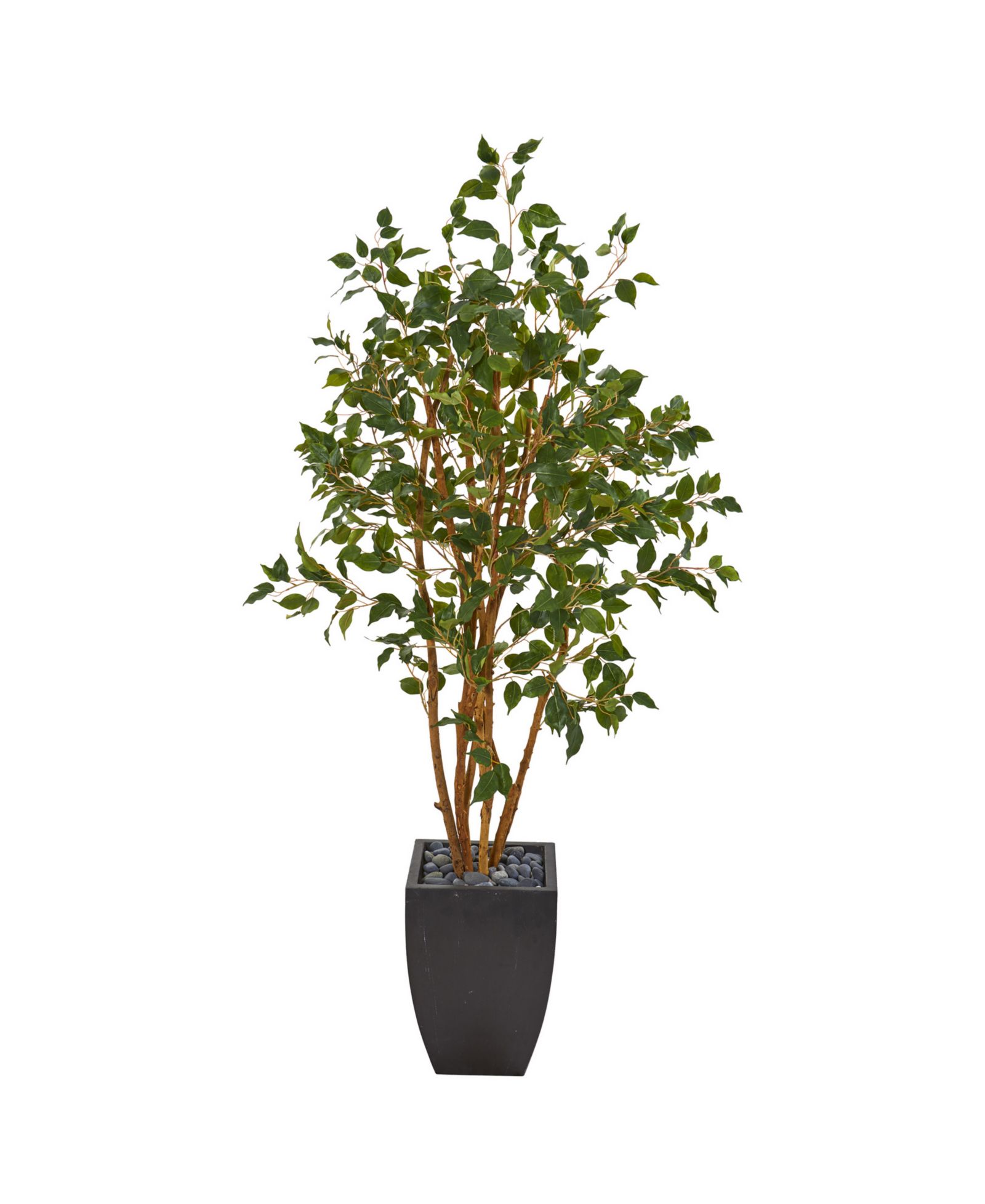 Искусственное дерево Ficus Nearly Natural, 58in, в черном кашпо