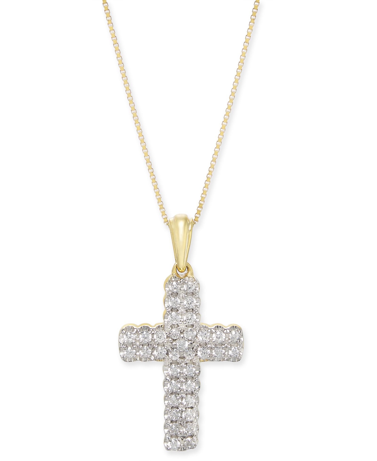 Подвеска с бриллиантом в золоте 14k