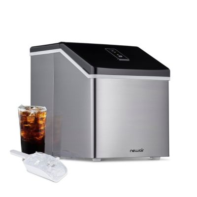 Newair Countertop Clear Ice Maker 40 lbs Daily Output with BPA-Free Easy-Clean Parts for Cocktails and More