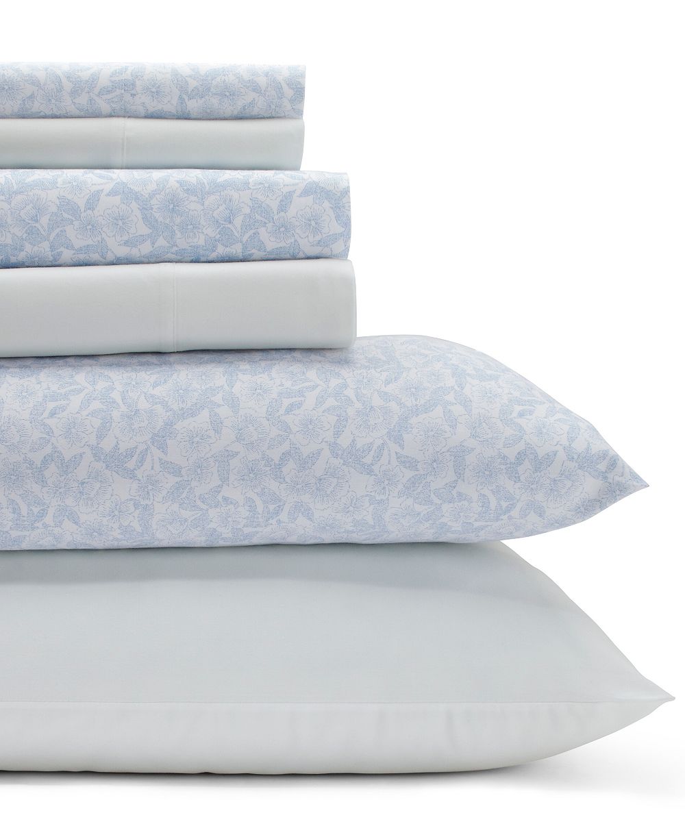 Комплект простыней Laura Ashley Belle Cotton Percale 6-Pc. Queen