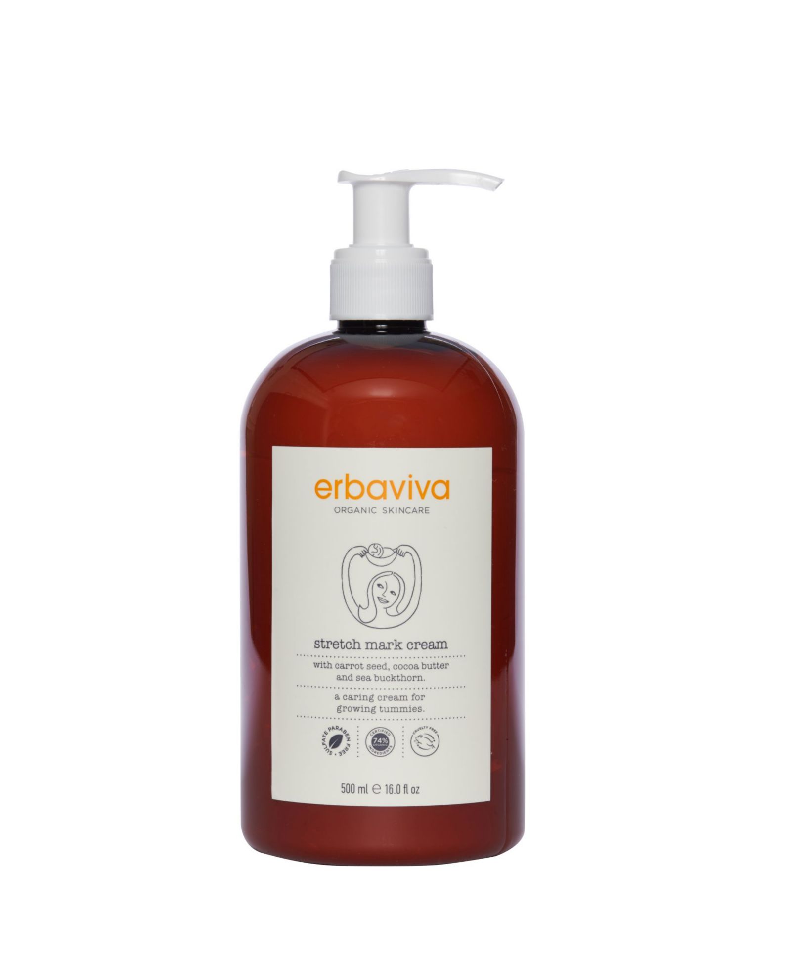 Крем от растяжек Erbaviva, 16 oz.