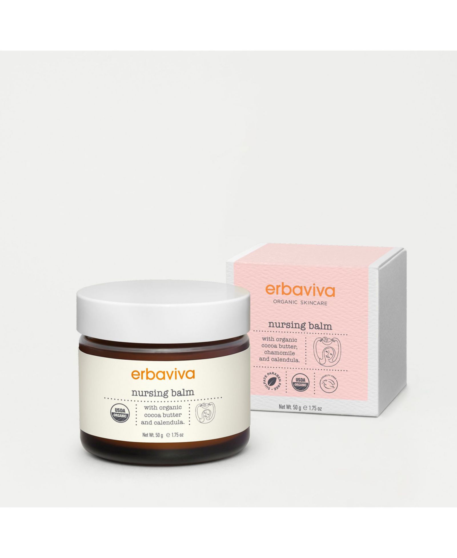 Erbaviva бальзам для кормления, 1.75 oz.