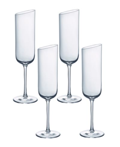 Villeroy & Boch New Moon Flute Champagne Glasses, Set of 4