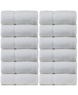 BC Bare Cotton Luxury Hotel Spa Towel Turkish Cotton Wash Cloths, Set of 12
