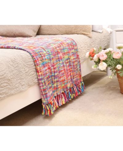 Декоративный плед Battilo Tropical Style Rainbow 50" x 60"