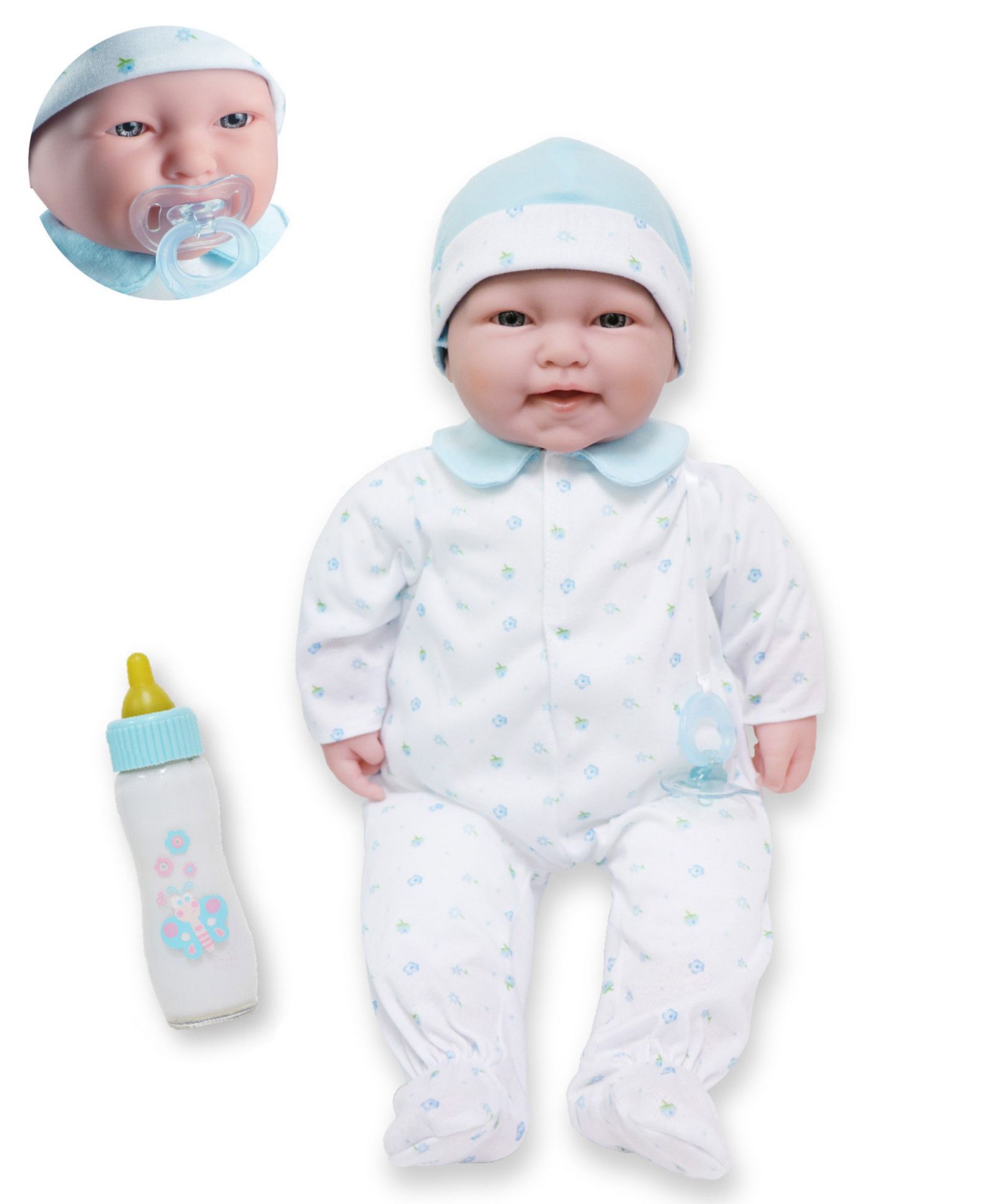 JC Toys La Baby 20" Soft Body Baby Doll with Bottle, Ages 2+