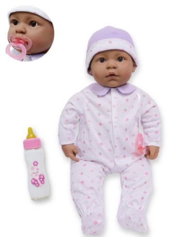 Мягкая кукла La Baby Hispanic 20" Purple Outfit