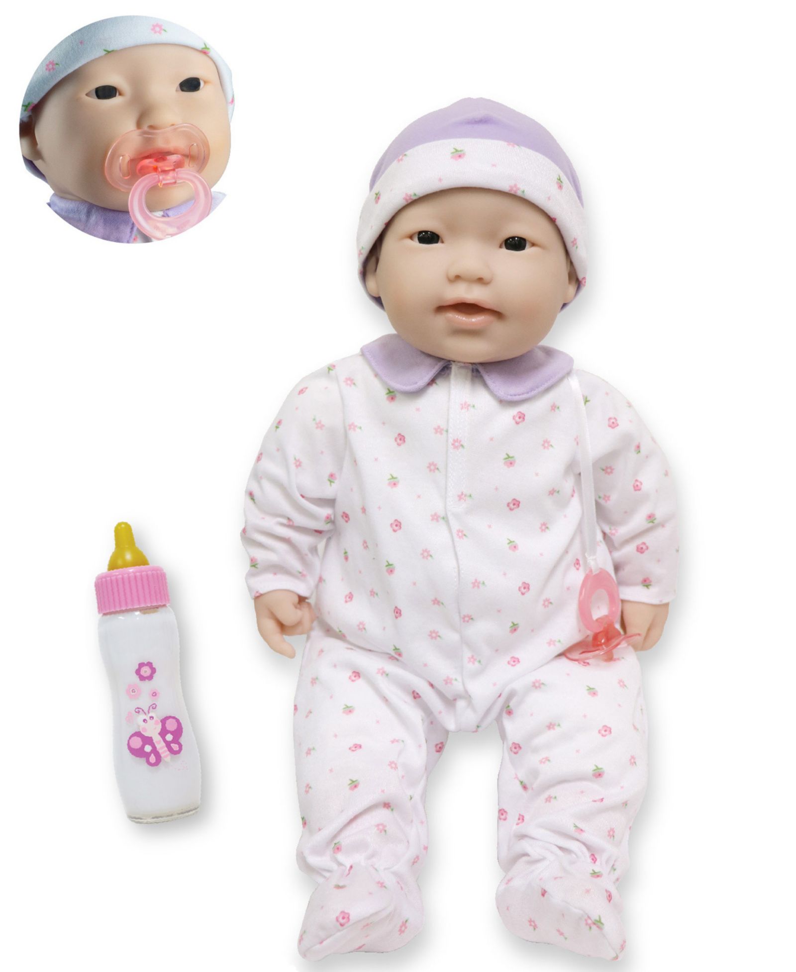 Мягкая кукла La Baby Asian 20" фиолетовая