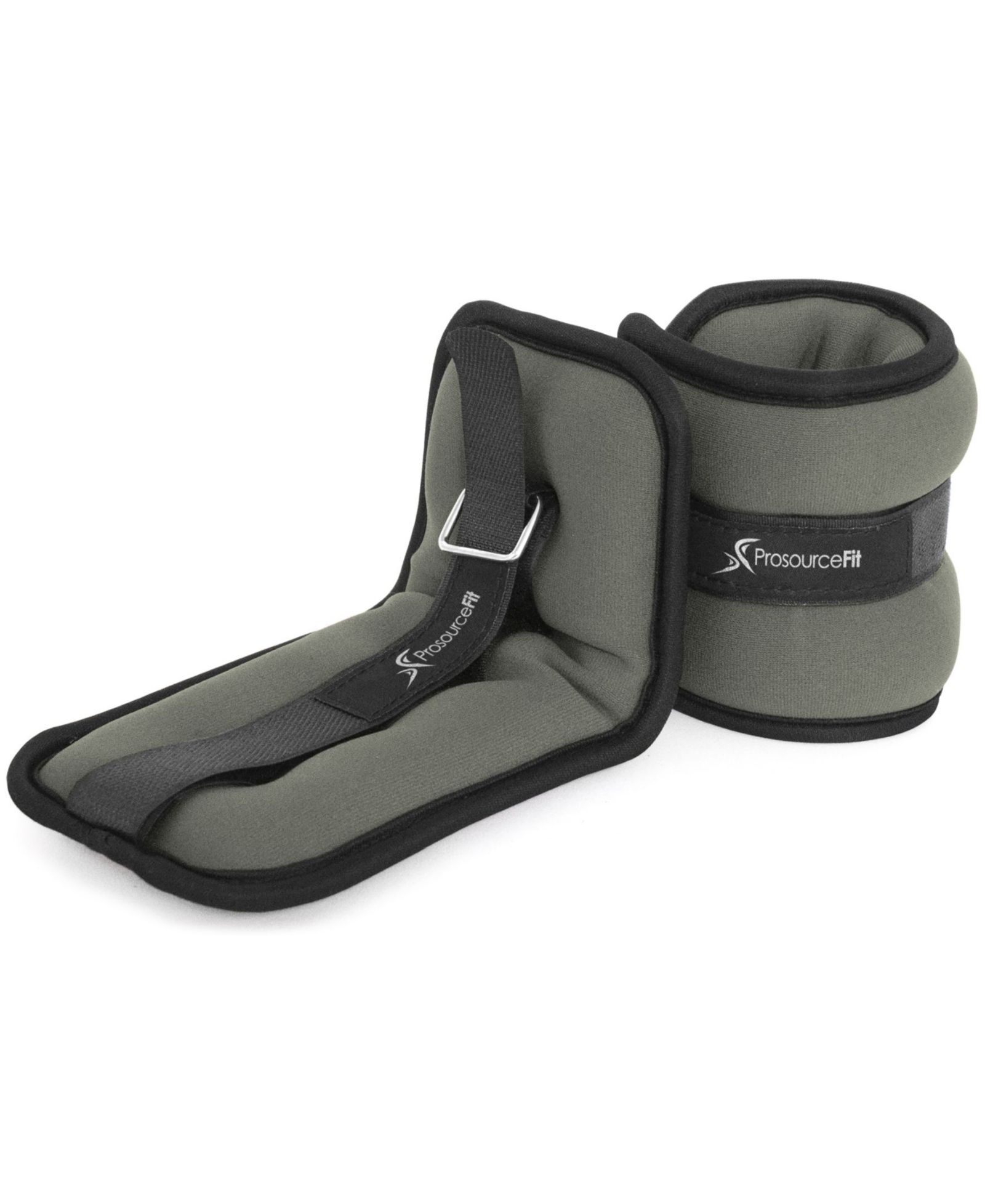 ProsourceFit Ankle Weights 2 lb, Set of 2, Grey