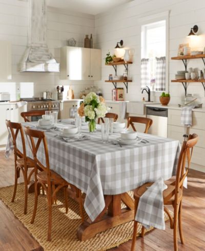 Скатерть Elrene Farmhouse Living Buffalo Check, 60" x 120"