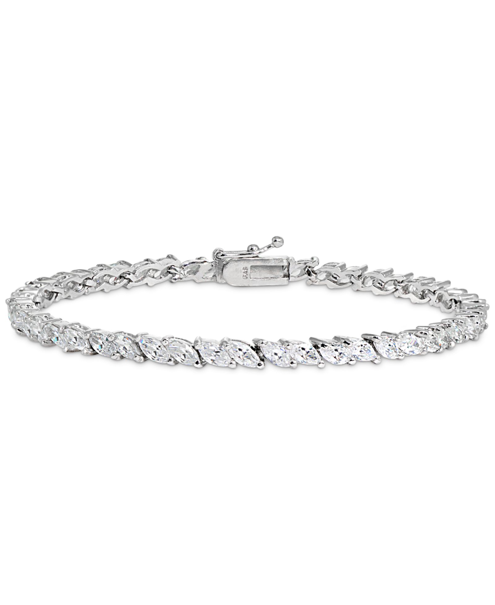 Браслет Giani Bernini Cubic Zirconia Marquise Tennis из стерлингового серебра