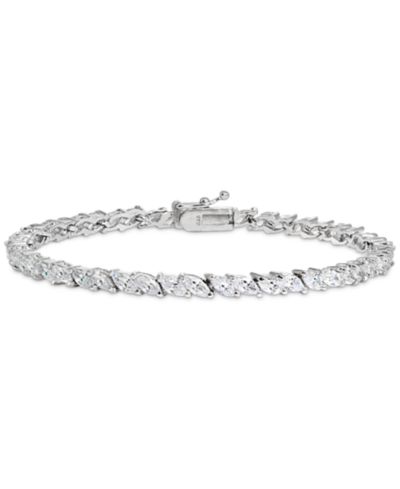 Браслет Giani Bernini Cubic Zirconia Marquise Tennis из стерлингового серебра