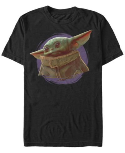 Fifth Sun Star Wars The Mandalorian The Child Purple Smoke Short Sleeve Men's T-shirt