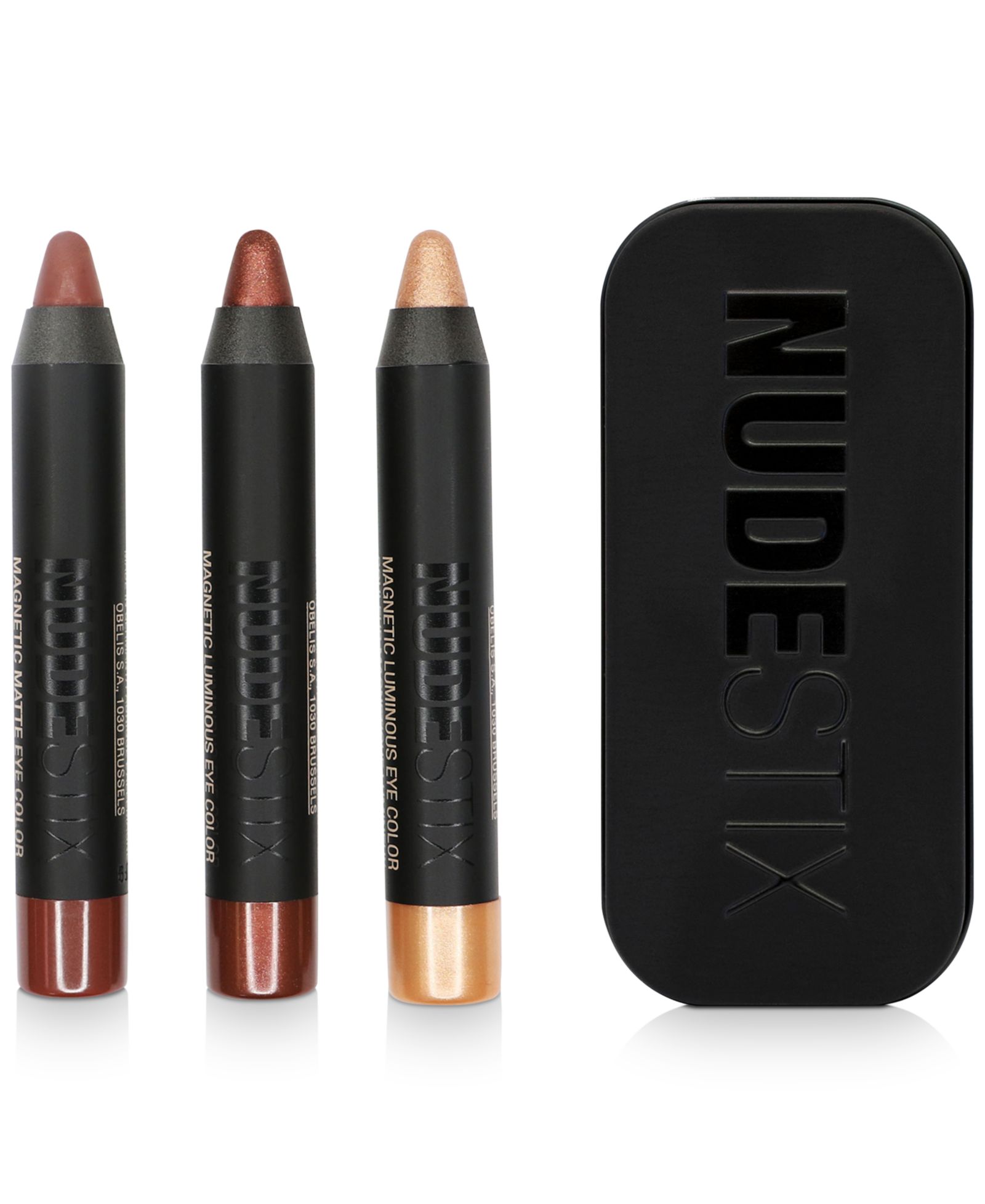 NUDESTIX Набор мини-помад Nude Metallic Berry, 3 шт