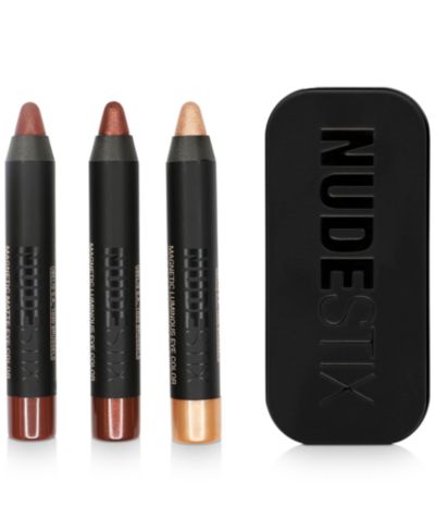 NUDESTIX Набор мини-помад Nude Metallic Berry, 3 шт