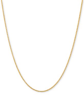 Золотая итальянская цепочка с плетением Wheat 18" из золота 14k