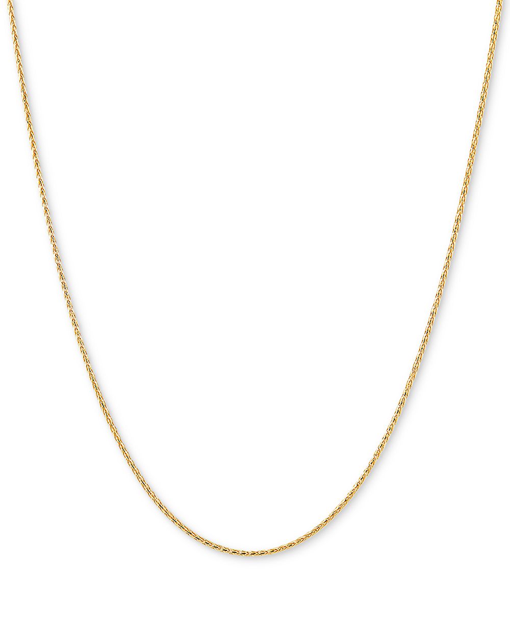 Italian Gold Wheat Link 20" Chain Necklace in 14k Gold