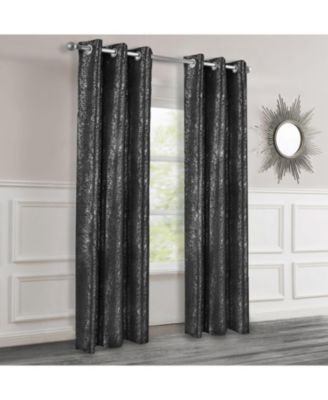 Набор из 2 штор Dainty Home Artisinal 100% Blackout Thermal Insulated Metallic Grommet с 3D Lurex