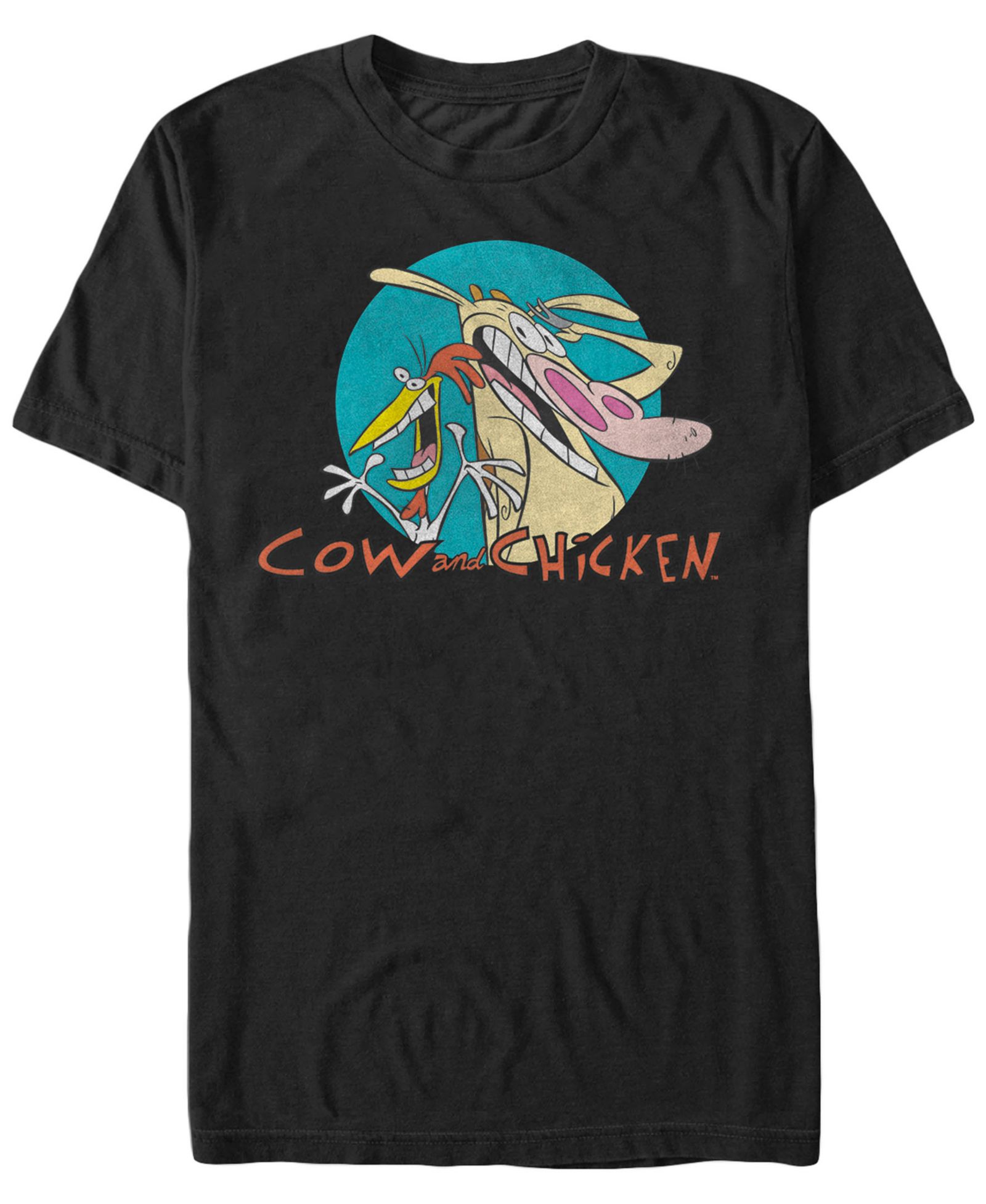 Мужская футболка Fifth Sun с мультяшным логотипом Cow and Chicken