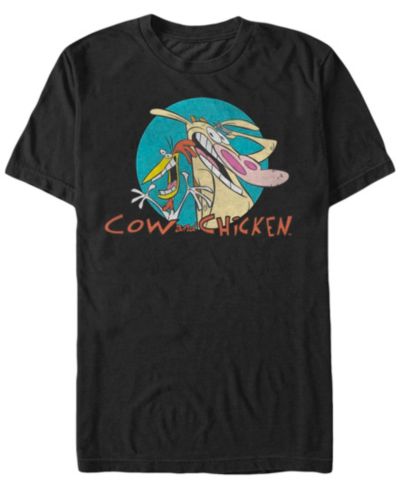 Мужская футболка Fifth Sun с мультяшным логотипом Cow and Chicken
