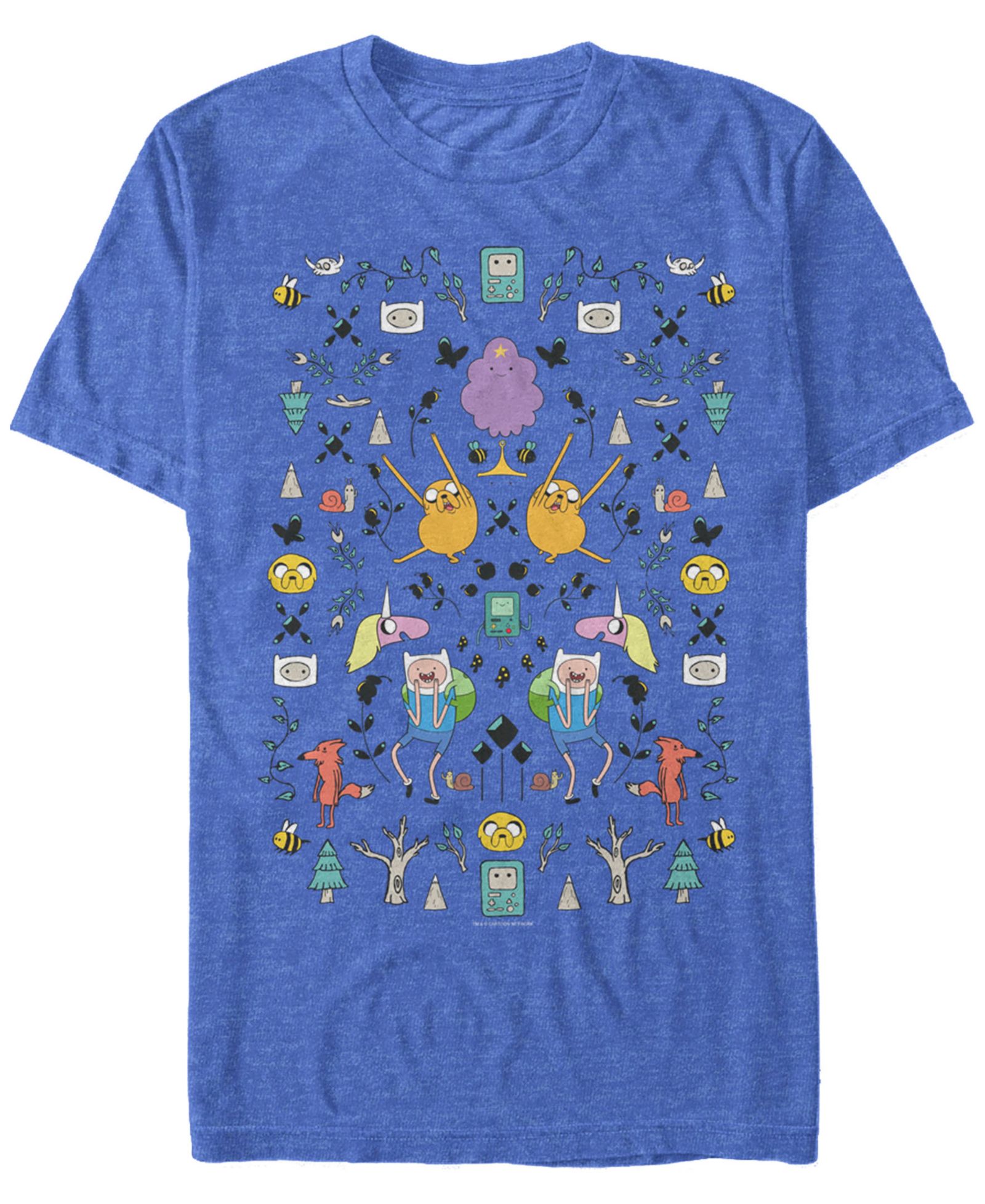 Мужская футболка Fifth Sun Adventure Time Mirrored Icons с коротким рукавом