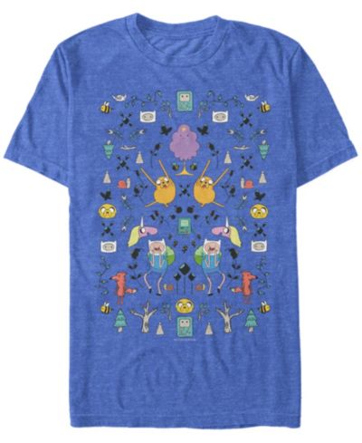 Мужская футболка Fifth Sun Adventure Time Mirrored Icons с коротким рукавом