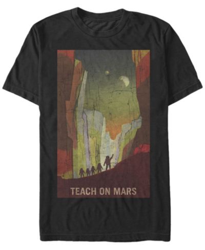 Мужская футболка Fifth Sun NASA Teach On Mars, с коротким рукавом