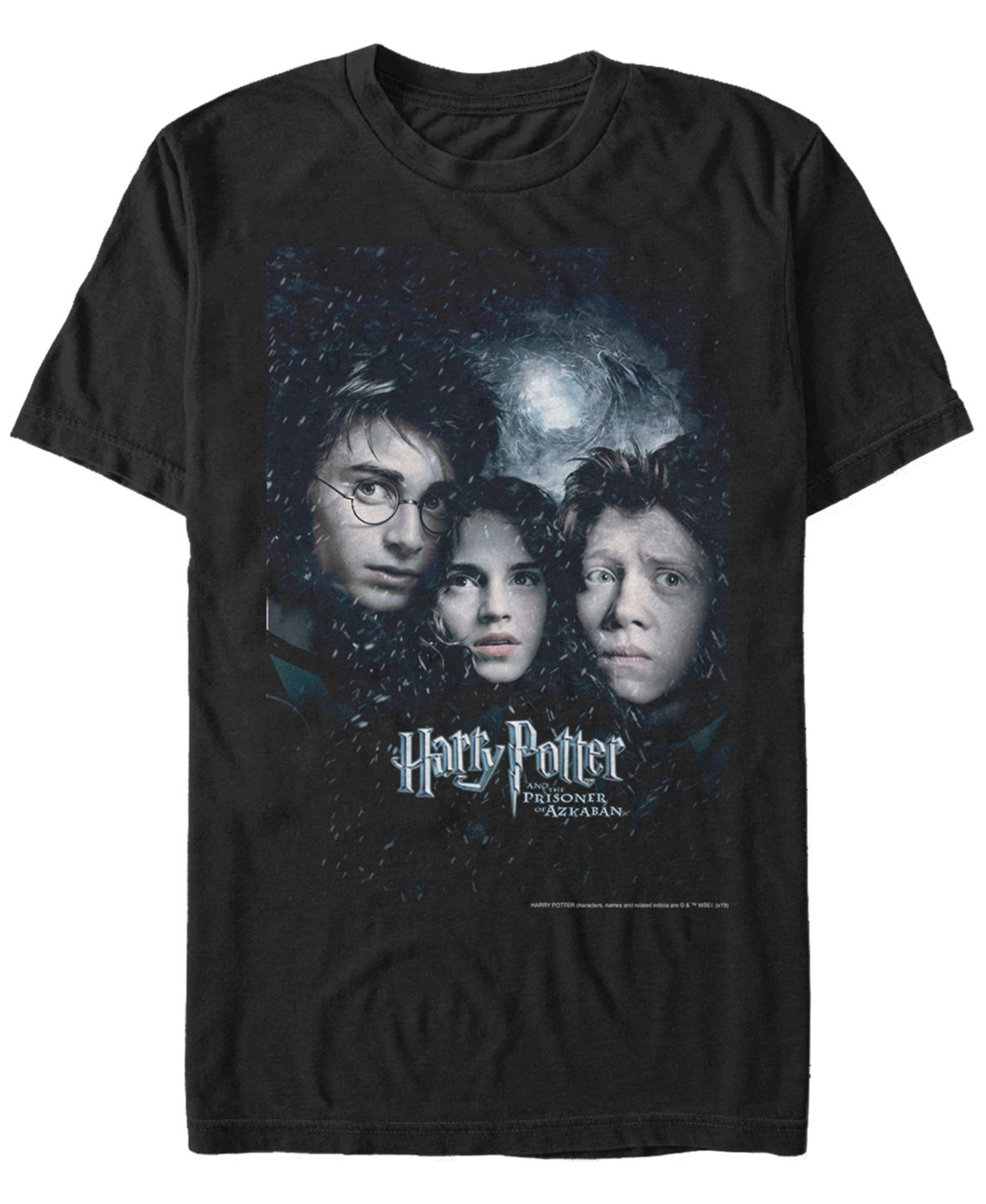 Fifth Sun Harry Potter Men's Prisoner of Azkaban Harry Ron Hermione Poster Short Sleeve T-Shirt